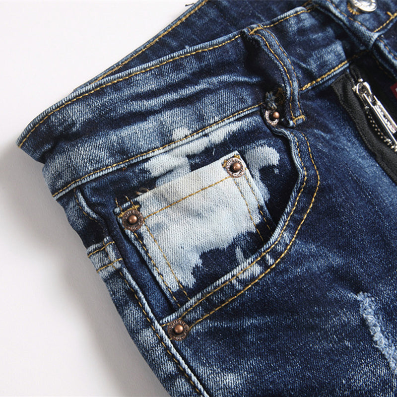New-DSQ2 Blue Ripped Jeans