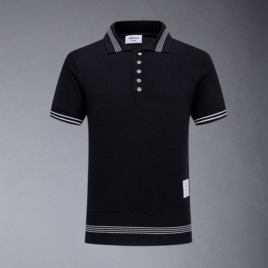 Thom Browne  Waffle fabric POLO Shirt