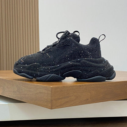 Balenciaga 2025 Limited Edition Leather Sneakers – Classic Grosgrain Buckle