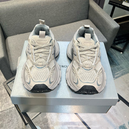 Balenciaga Unisex Distressed Vintage Leather Sneakers | Multi-Style