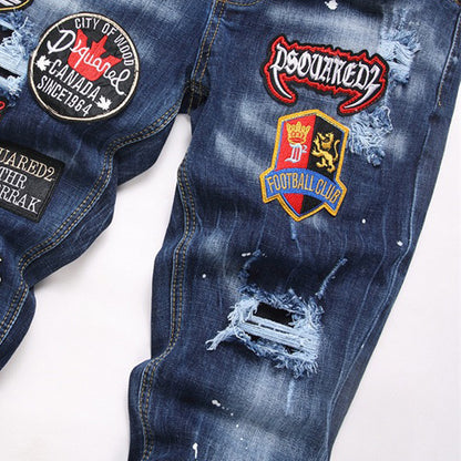 SOLO-DSQ2 Cowboy feet Jeans