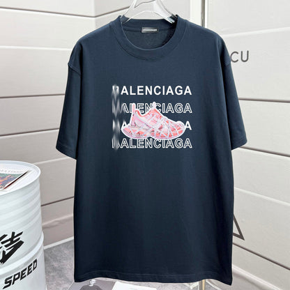 Oversized Loose Fit T-Shirt | 100% Cotton | Black White Blue