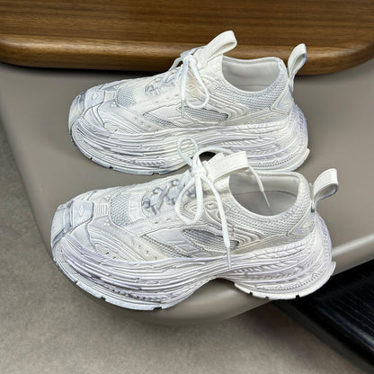 2025 Limited Edition Thick Sole Leather Sneakers