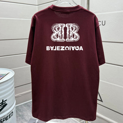 Balenciaga 2025SS Vintage Oversized Loose Fit T-Shirt | 100% Cotton