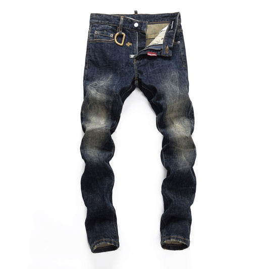 dsquared2 Maple leaf hole badge Jeans