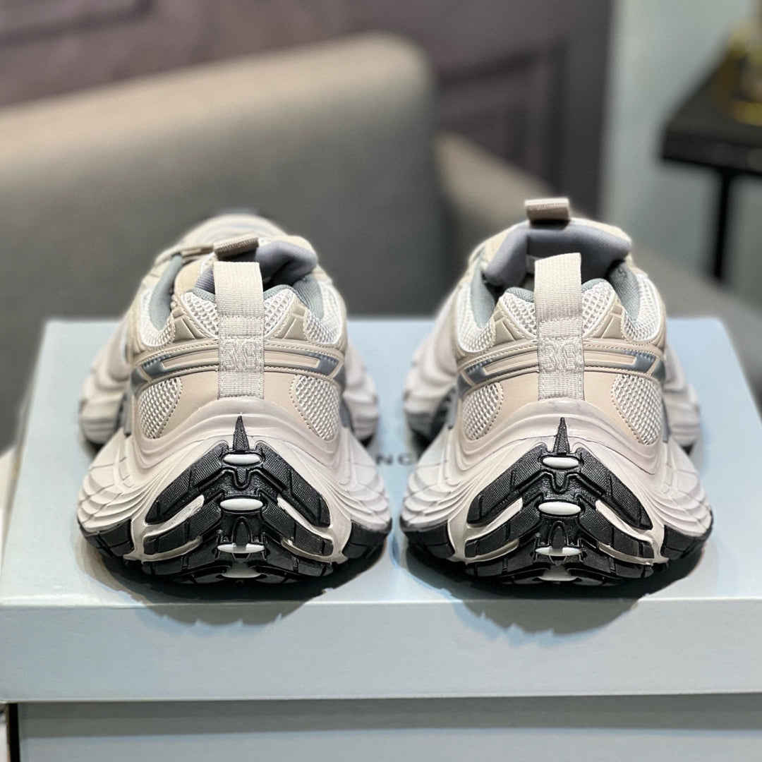 Balenciaga Unisex Distressed Vintage Leather Sneakers | Multi-Style