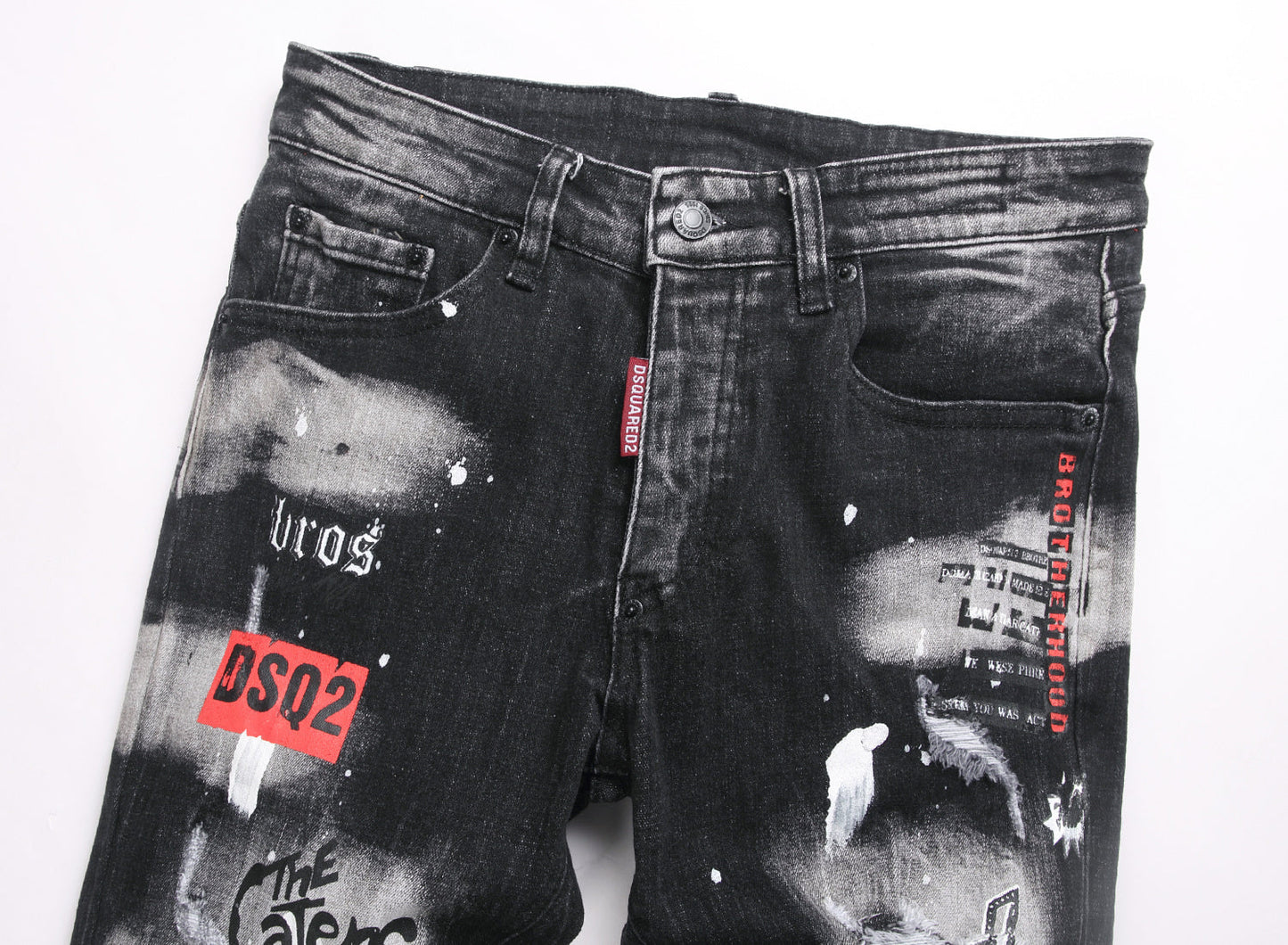 dsquared2 2026 Spring/Summer Men's Wide-Leg Distressed Denim Jeans