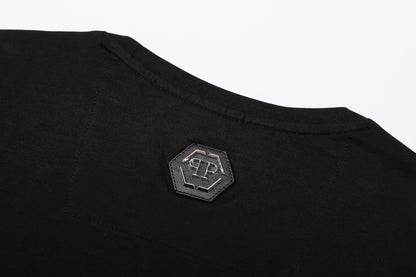 SOLO-Hot stamping Skull T-shirt