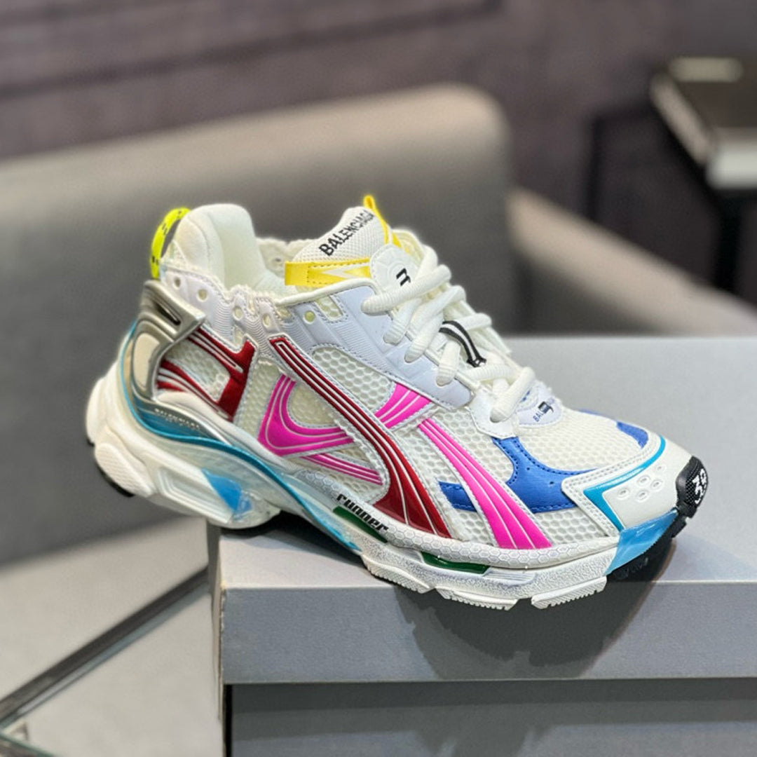 Balenciaga Distressed Vintage Unisex Leather Sneakers | 4 Styles