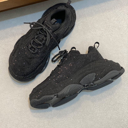 Balenciaga 2025 Limited Edition Leather Sneakers – Classic Grosgrain Buckle