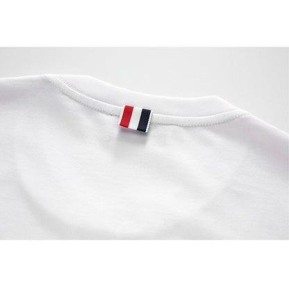トム ブラウン アンカー刺繍Tシャツ