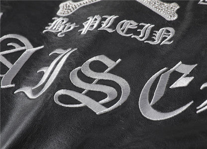 SOLO-LOGO Cowhide Jacket