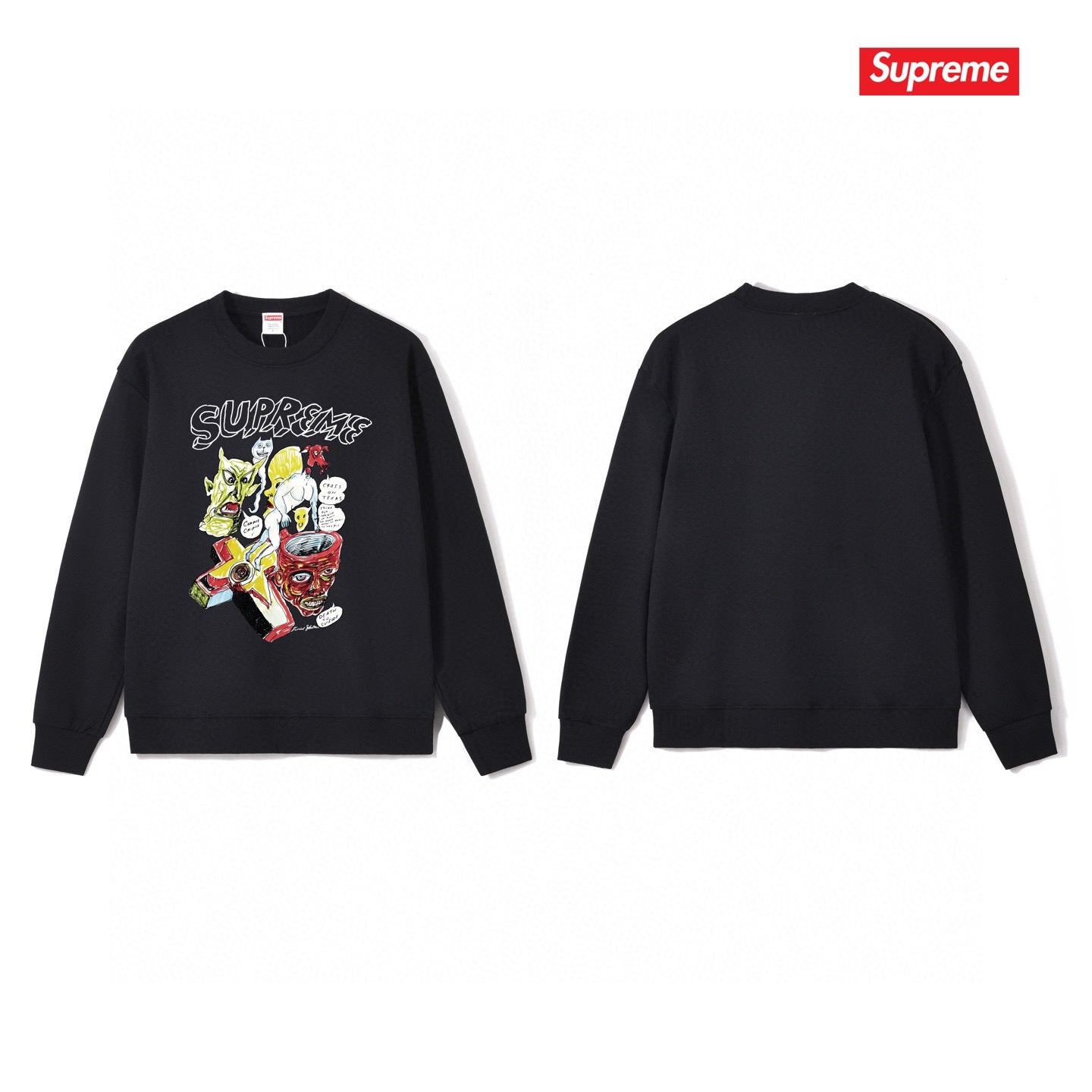 Supreme Unisex Casual Sweatshirt