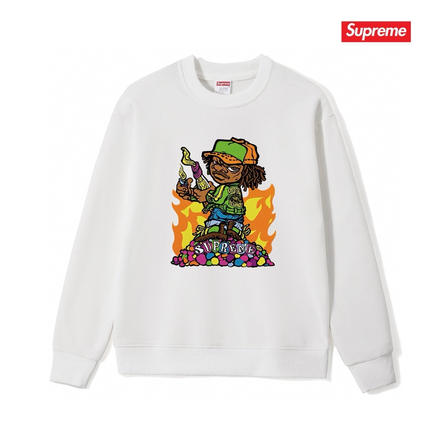 Supreme Unisex Casual Sweatshirt