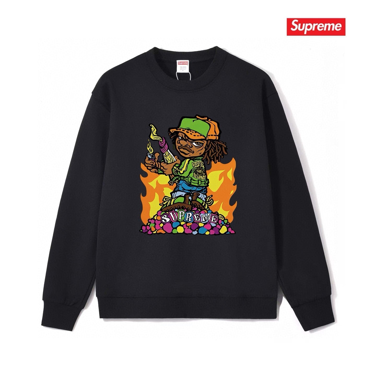 Supreme Unisex Casual Sweatshirt