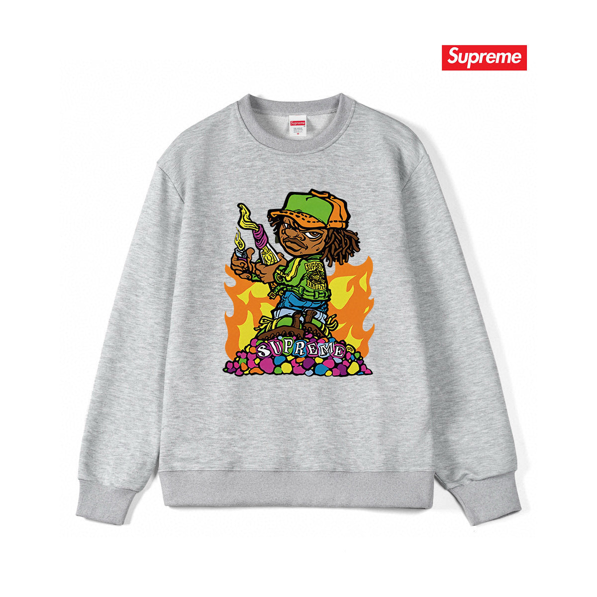 Supreme Unisex Casual Sweatshirt