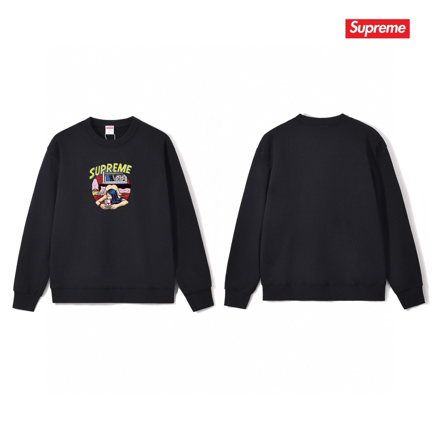Supreme Unisex Casual Sweatshirt