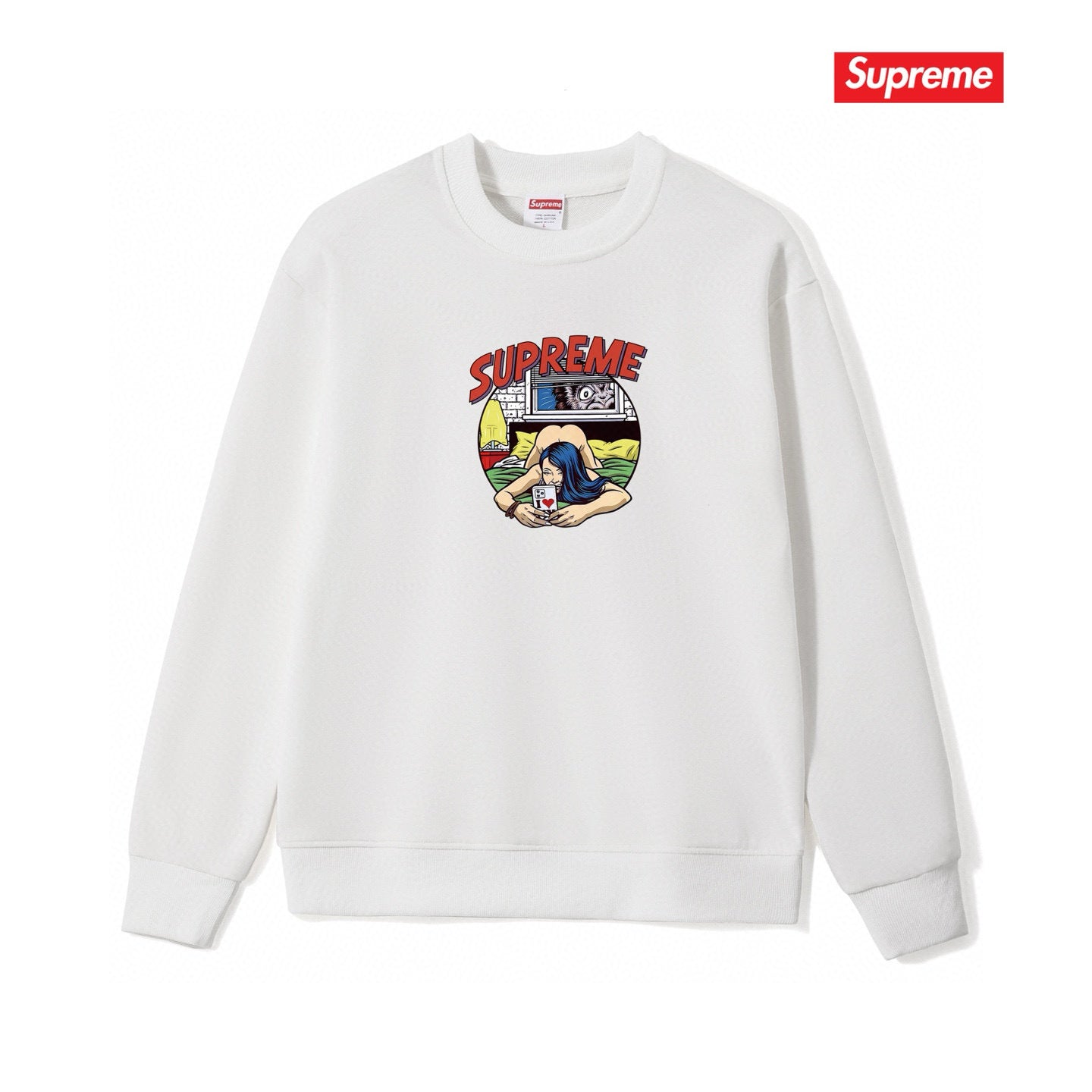 Supreme Unisex Casual Sweatshirt