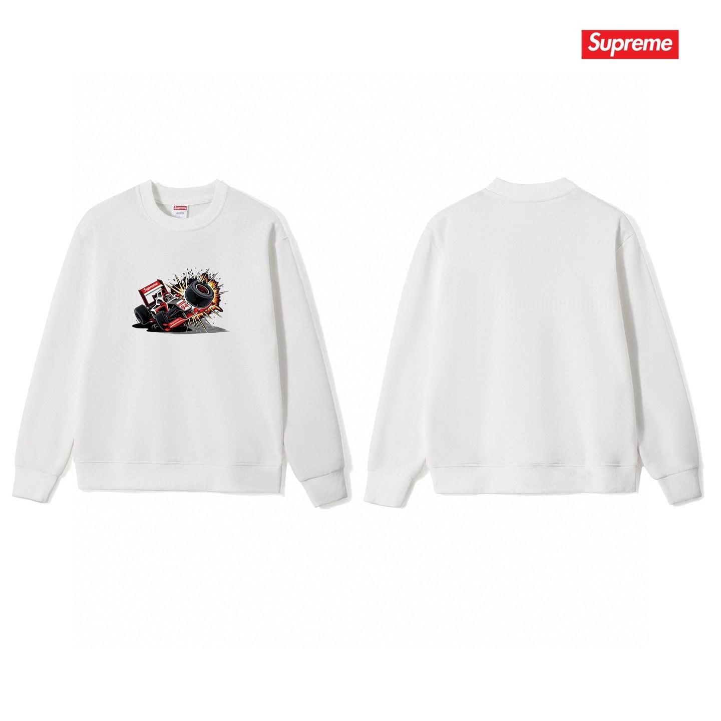 Supreme Unisex Casual Sweatshirt