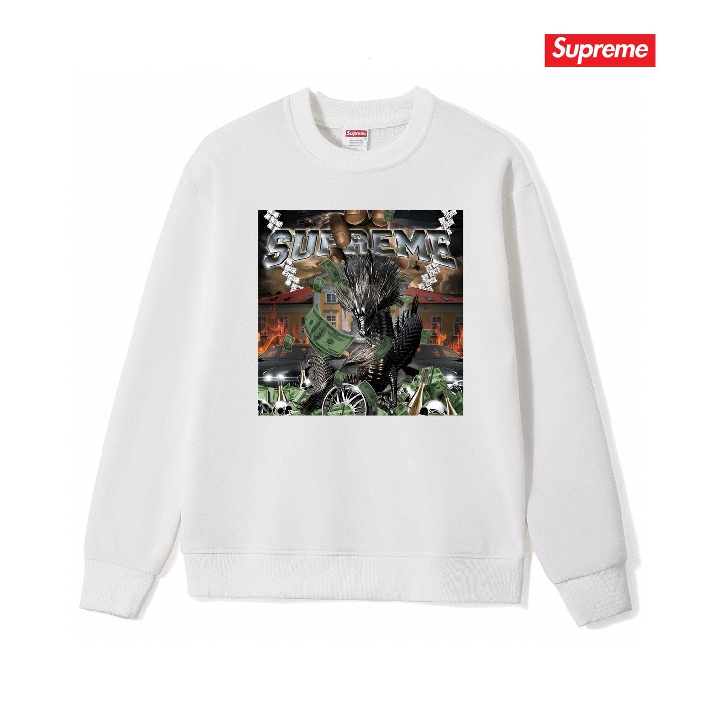 Supreme Unisex Casual Sweatshirt