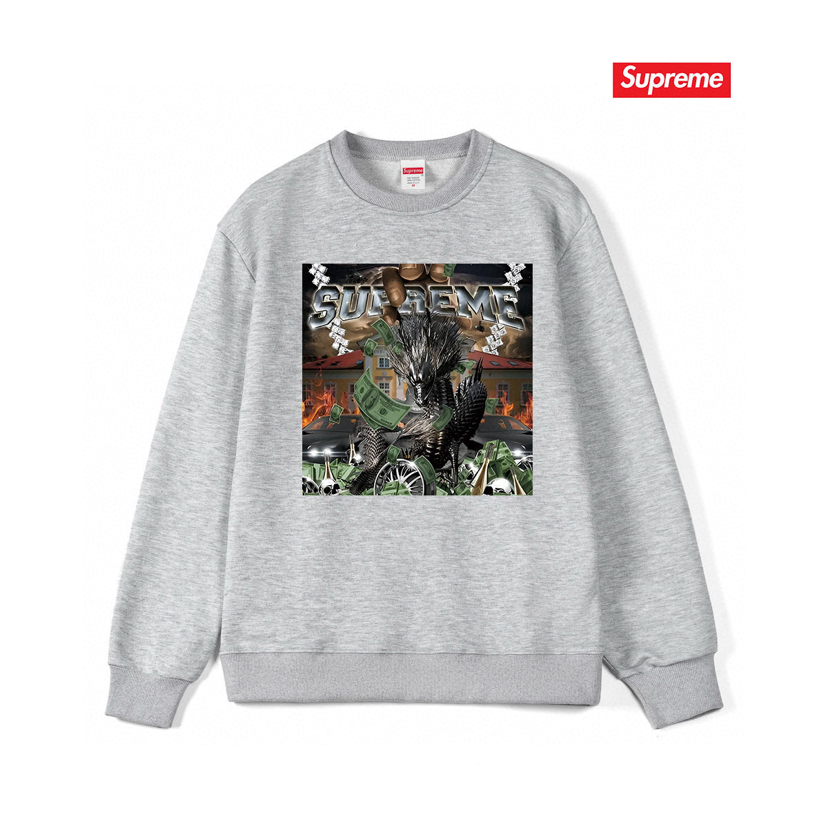 Supreme Unisex Casual Sweatshirt