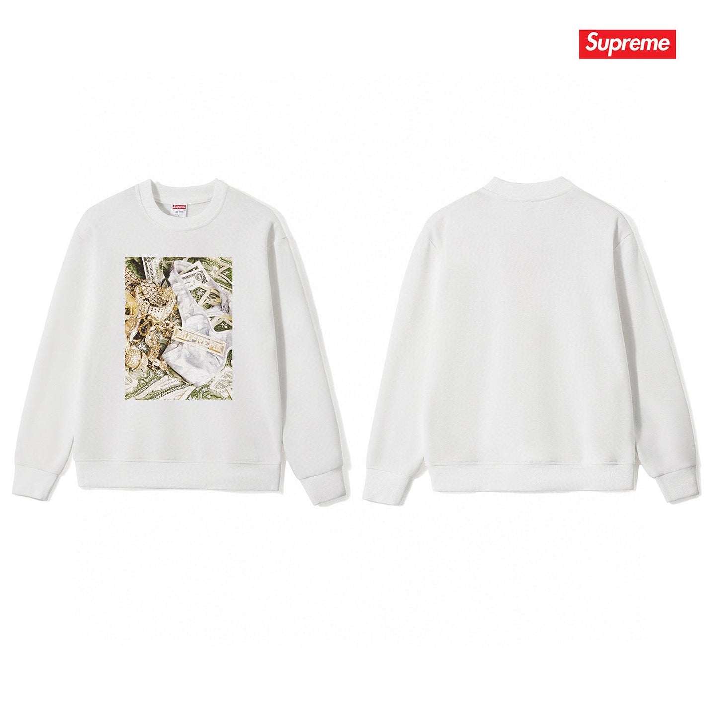 Supreme Unisex Casual Sweatshirt