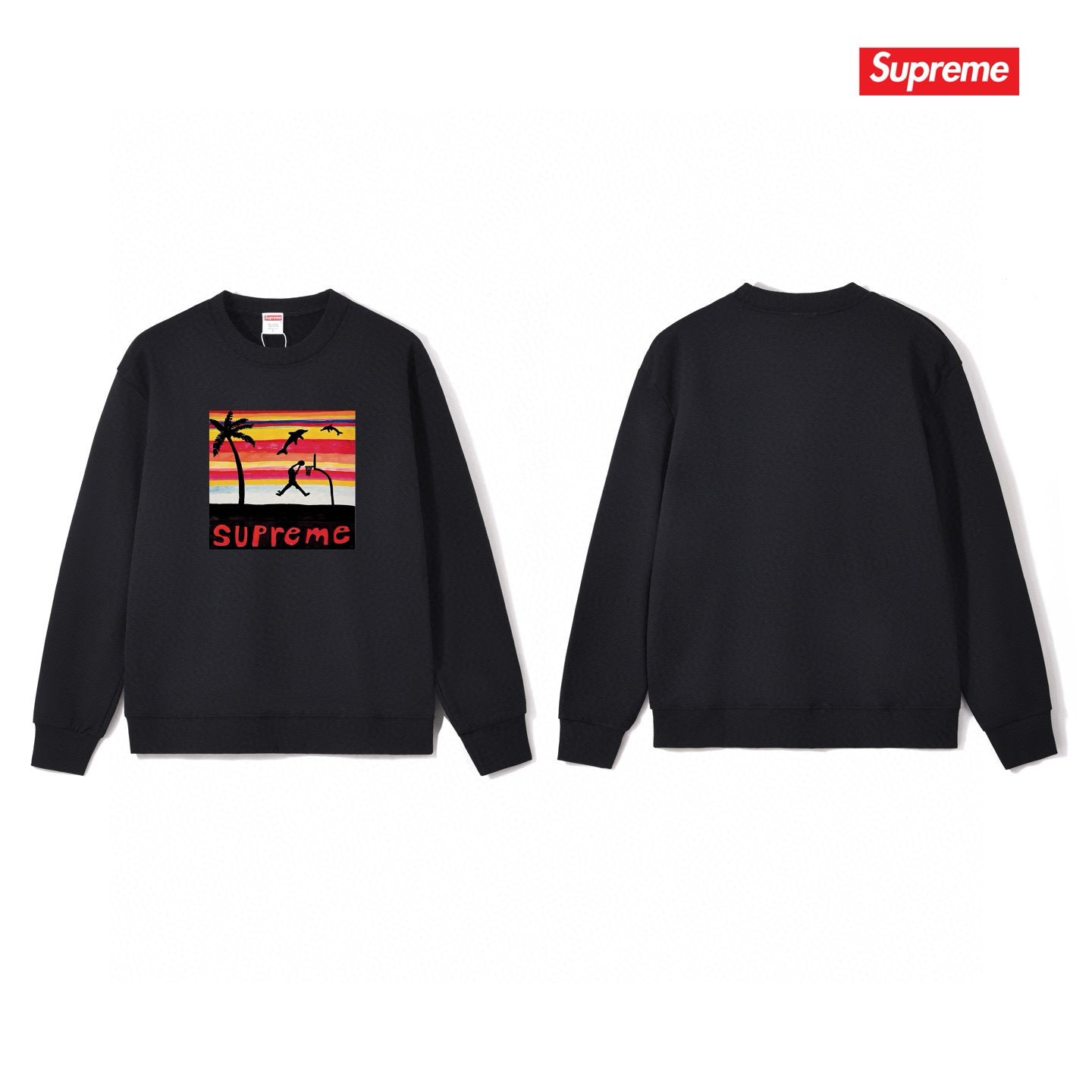 Supreme Unisex Casual Sweatshirt