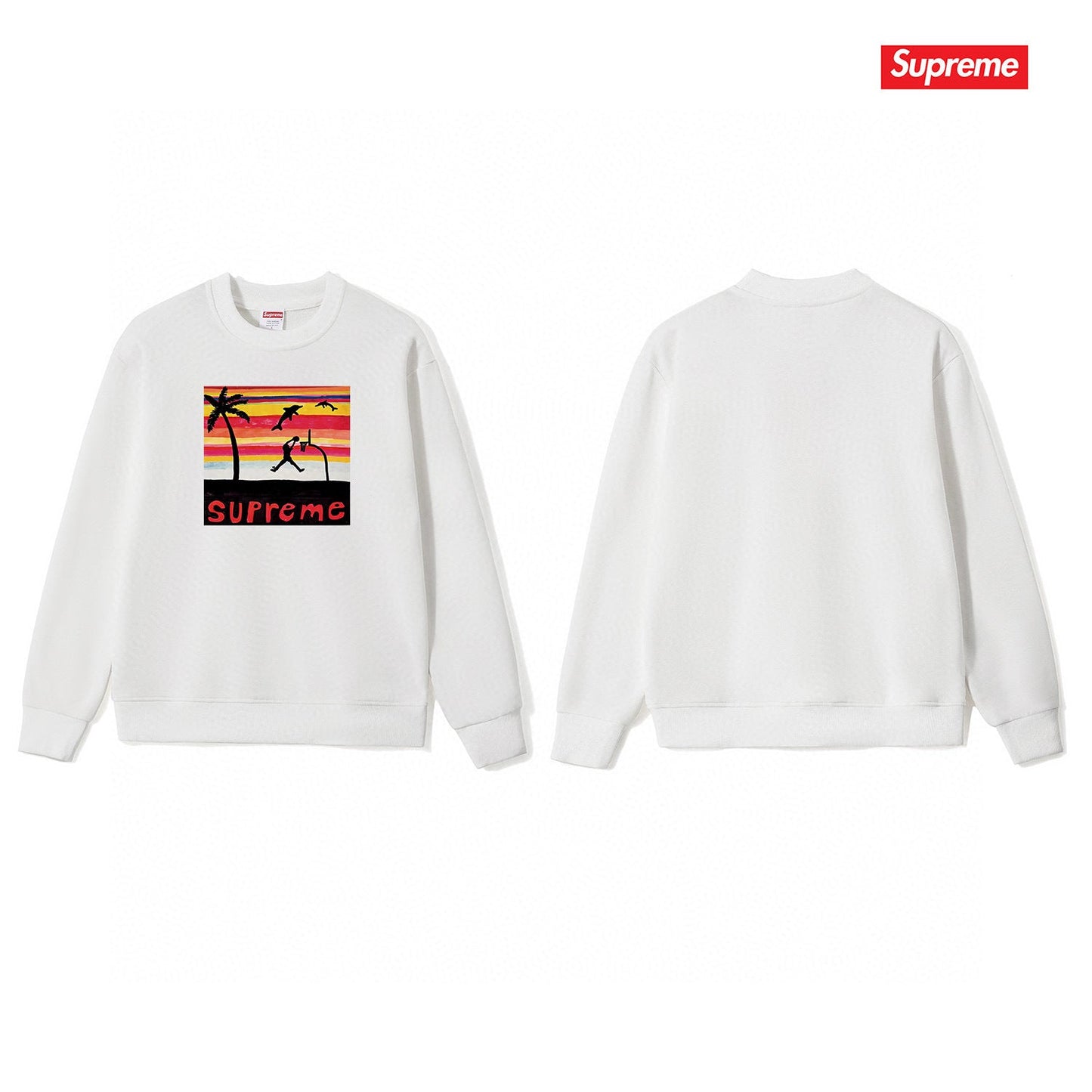 Supreme Unisex Casual Sweatshirt