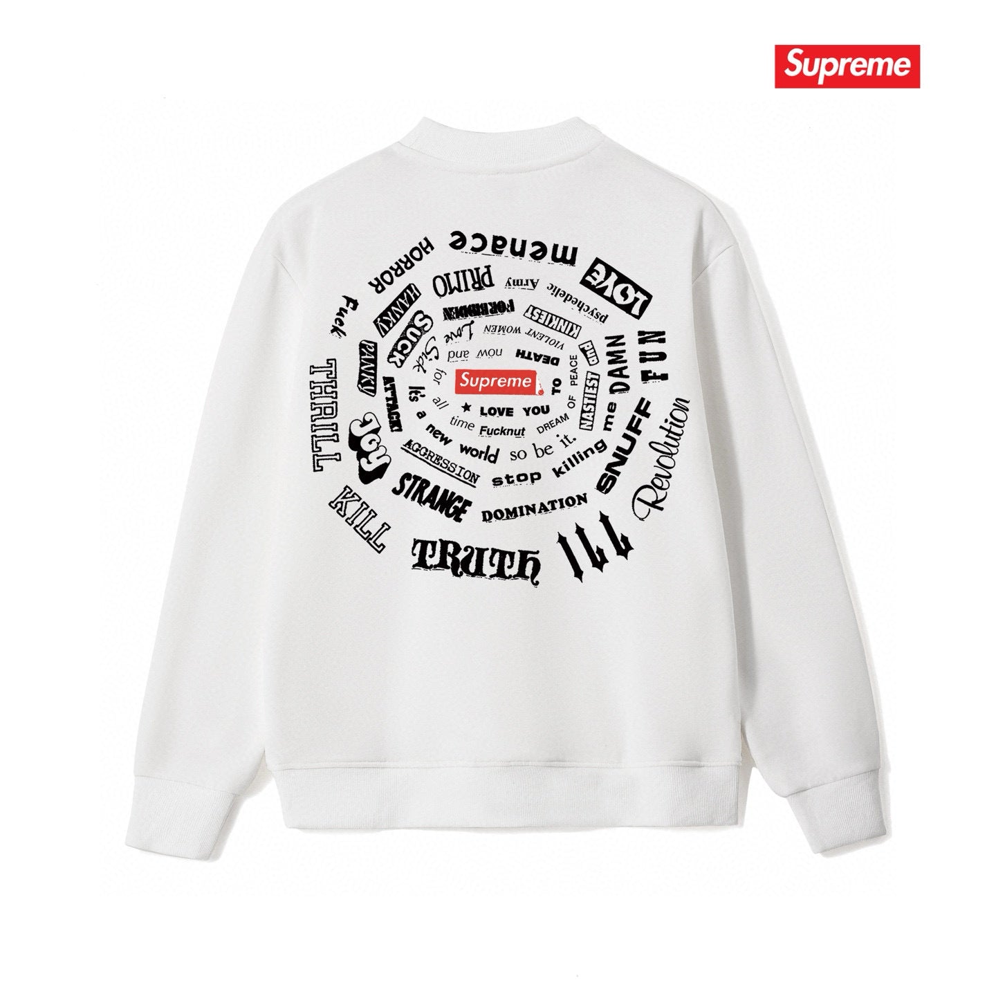 Supreme Unisex Casual Sweatshirt