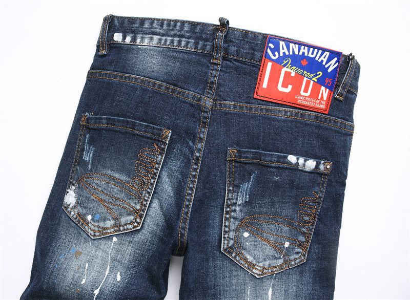 SOLO-DSQ2 25ss Ripped Jeans