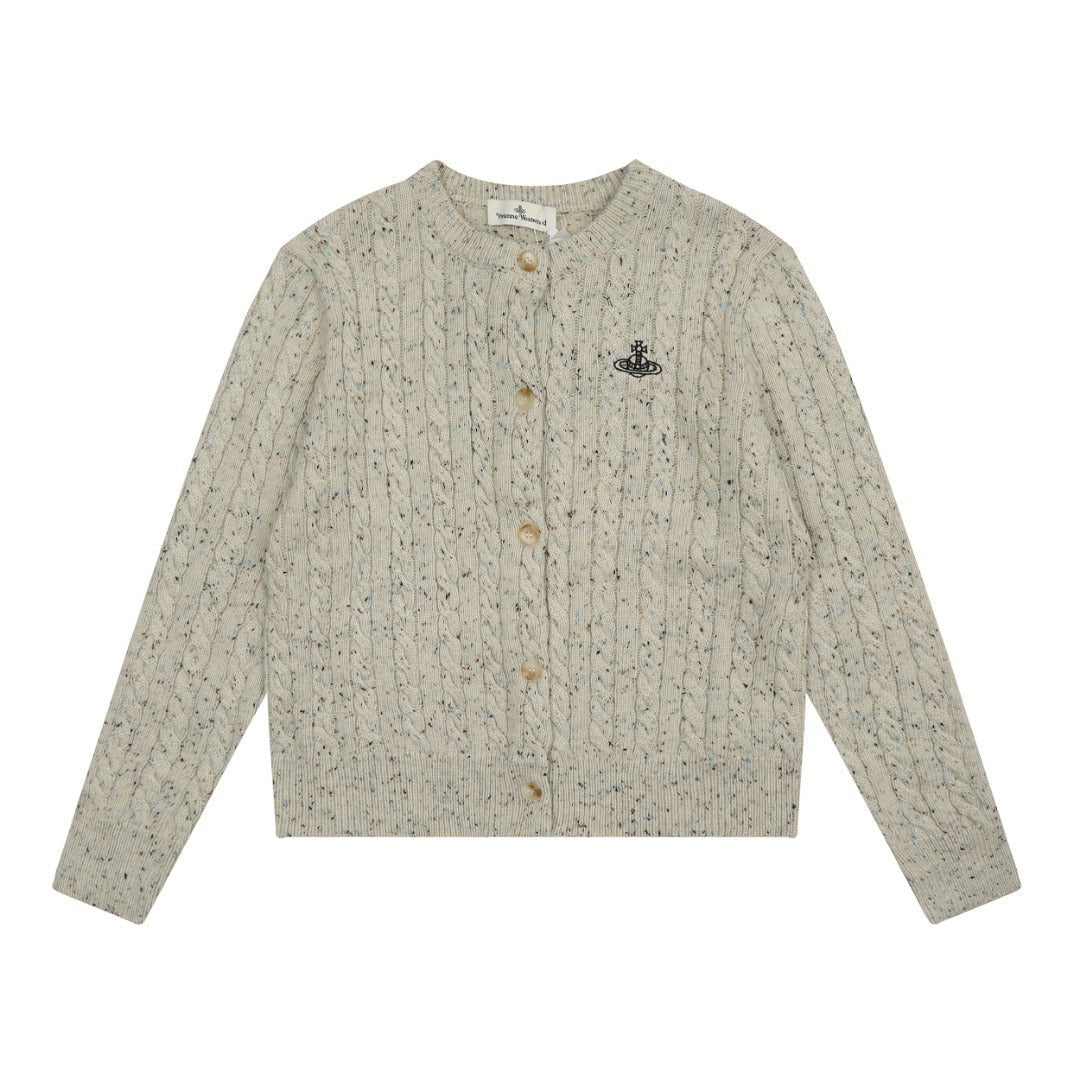 Vivienne Westwood カラーブロック コットンウールカーディガン