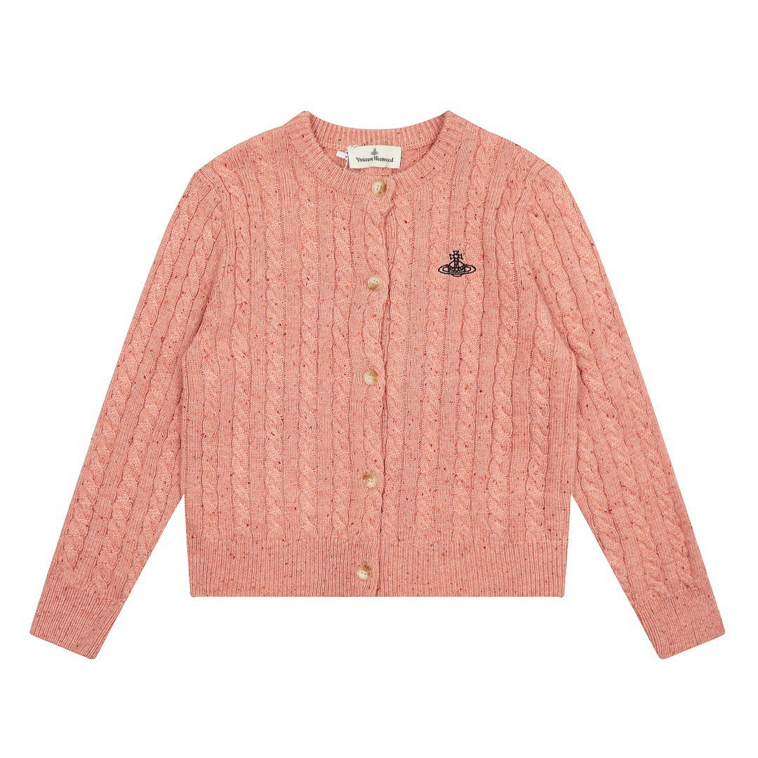 Vivienne Westwood カラーブロック コットンウールカーディガン