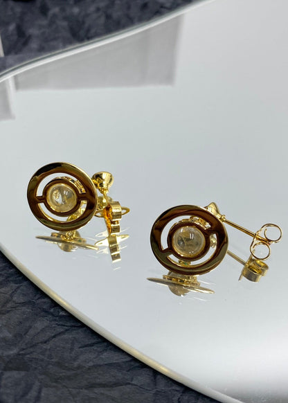 ヴィヴィアン・ウエストウッド クリスタルプラネット ピアス