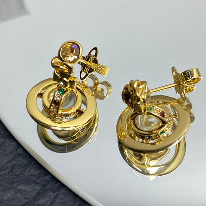 ヴィヴィアン・ウエストウッド クリスタルプラネット ピアス