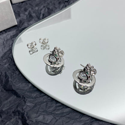 ヴィヴィアン・ウエストウッド クリスタルプラネットピアス