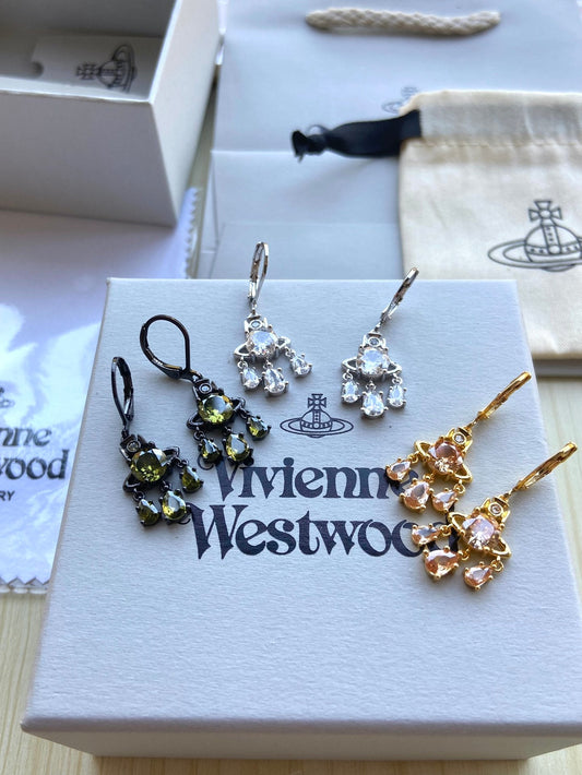 Rhinestone Dangle Earrings