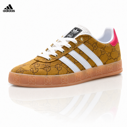 Adidas Originals Samba GG Monogram Gold Brown Sneakers
