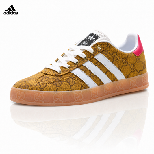 Adidas Originals Samba GG Monogram Gold Brown Sneakers