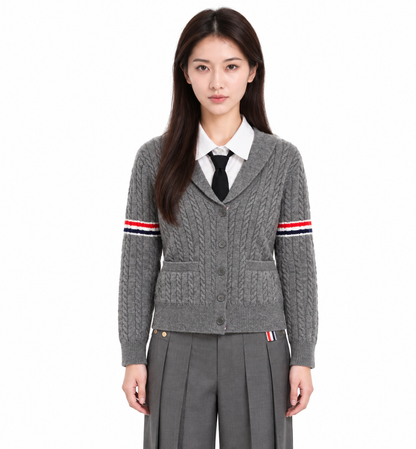 Thom Browne 2026 Classic Four-Bar Cardigan