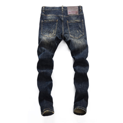 dsquared2 Maple leaf hole badge Jeans