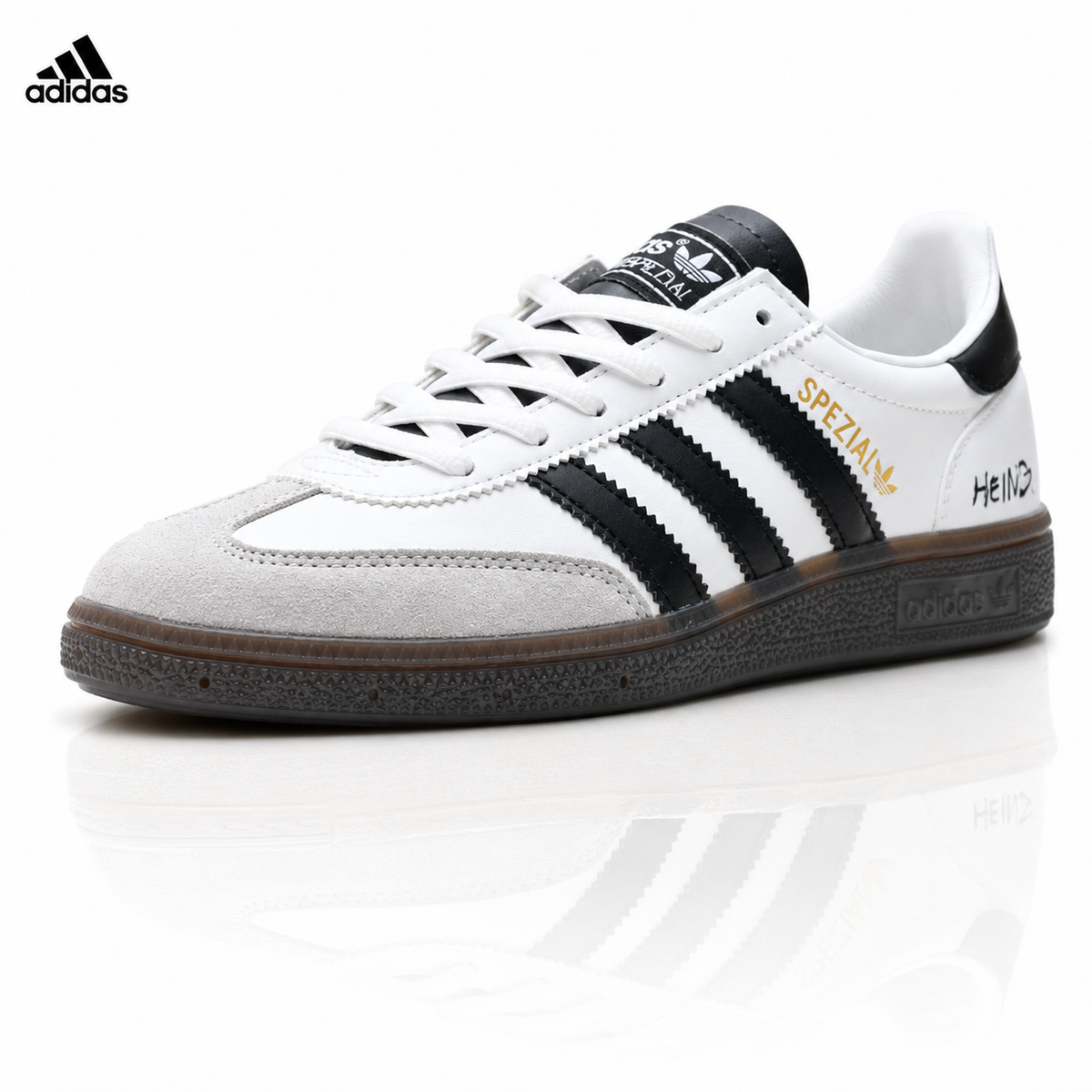 Adidas Originals Spezial White Black Gum Leather Sneakers