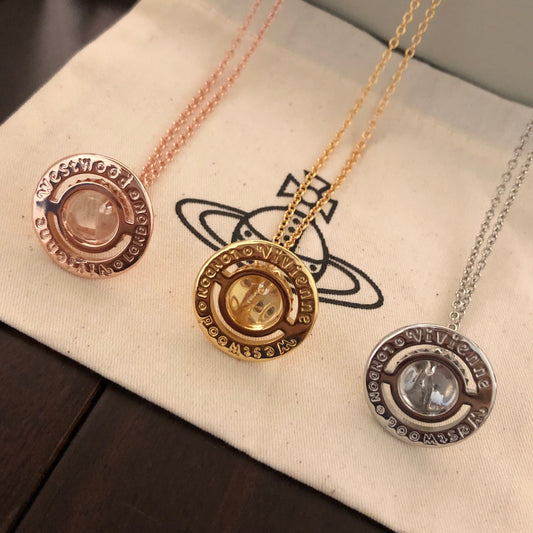 Vivienne Westwood UFO Crystal Clavicle Necklace