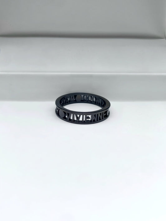 Openwork Letter Ring